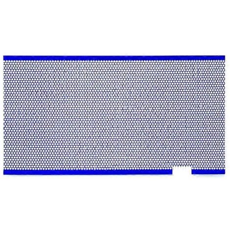 Grille de protection en maille pour pare-chocs auto, insert de calandre (100x33cm) - 6x12mm - Bleu. Grille de calandre universelle, maille en filet pour carrosserie, accessoire de tuning.
