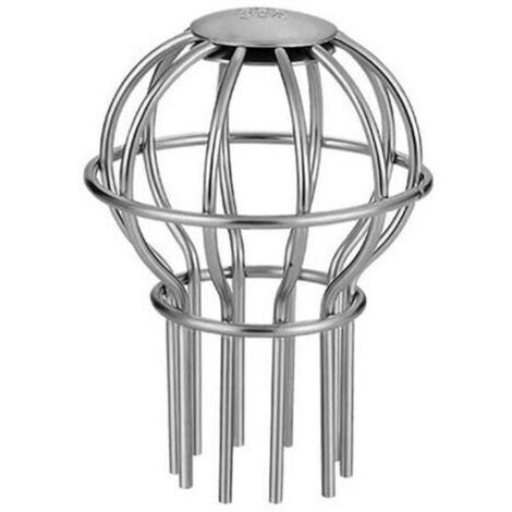 Grille de protection et nettoyage pour descente de gouttière, modèle siphon de sol antiblocage