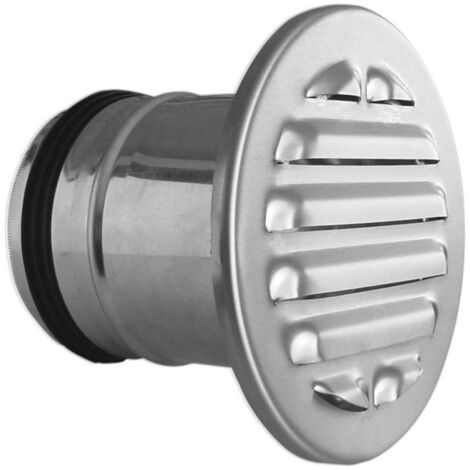 Grille de protection intemperies a embouts V2A, diametre 150 mm L: 100 mm, dim ext. 200 mm rond