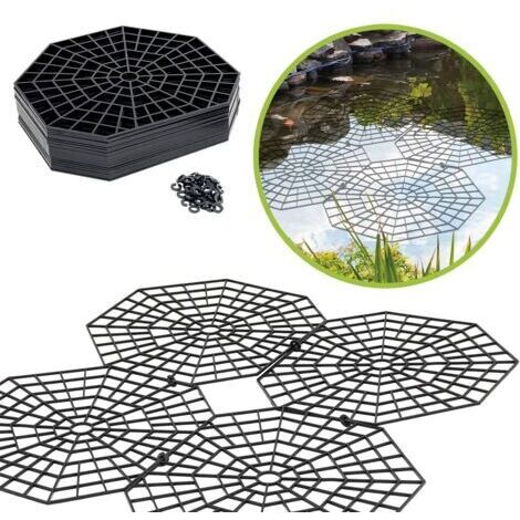Grille de protection pour étangs I Set de 20 grilles 26,5 × 31,5 × 0,3 cm I Protection contre les oiseaux et pour les poissons