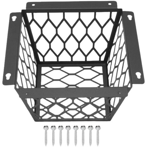 Grille de protection pour vent sèche-linge en acier carbone résistant contre les oiseaux - Compatible 3-4 pouces, couleur noir avec 8 vis incluses