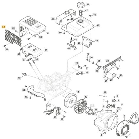 Grille de protection silencieux STIGA moteur AS 56 P 118551530/0