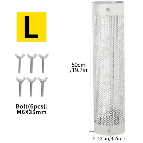 Grille de protection thermique L50cm pour tuyau de poêle à bois, cheminée, abri de tente, protection anti-brûlure, tuyau en acier inoxydable, camping, extérieur, climatisation, réchauds de cuisine por