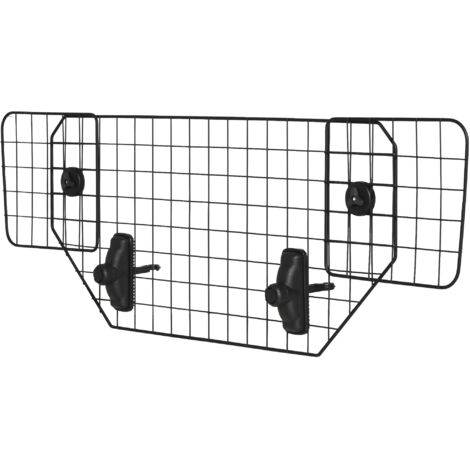 Grille de protection universelle pour chien, barrière de sécurité auto ajustable 90-120 cm, noir