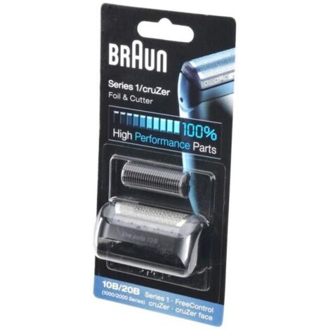 Grille de rasoir et bloc de lames Braun 10B noir Y06572