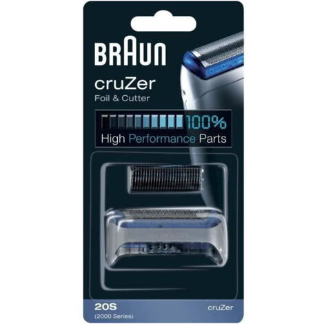 Grille de rasoir et bloc de lames Braun cruZer 20S argent Y06575