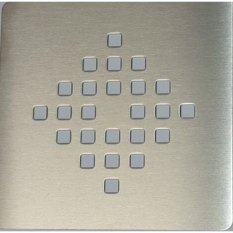 Grille de receveur de douche en  Acier Inoxydable 14,3 cm x 14,3 cm