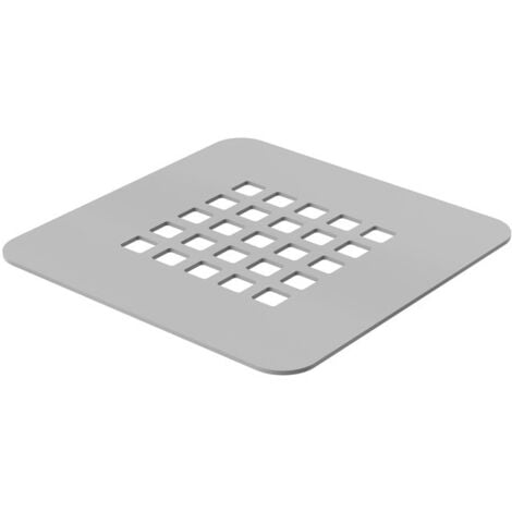 Grille de recouvrement de drain blanc pour receveurs de douche série Stone Ercos Stone BPGRIWSTON  Blanc mat