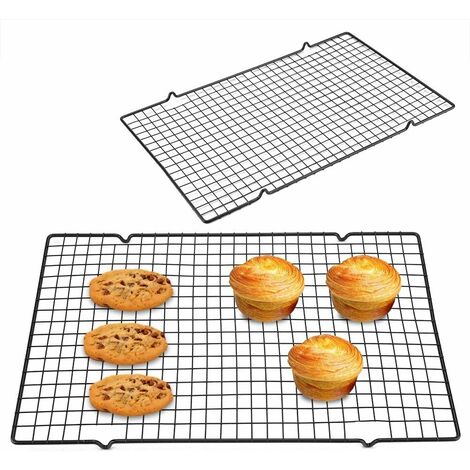 Grille de refroidissement, 2 grilles, pour la cuisson au four à plaques,  41cm grille de refroidissement du pain à gros gâteaux (28CM)
