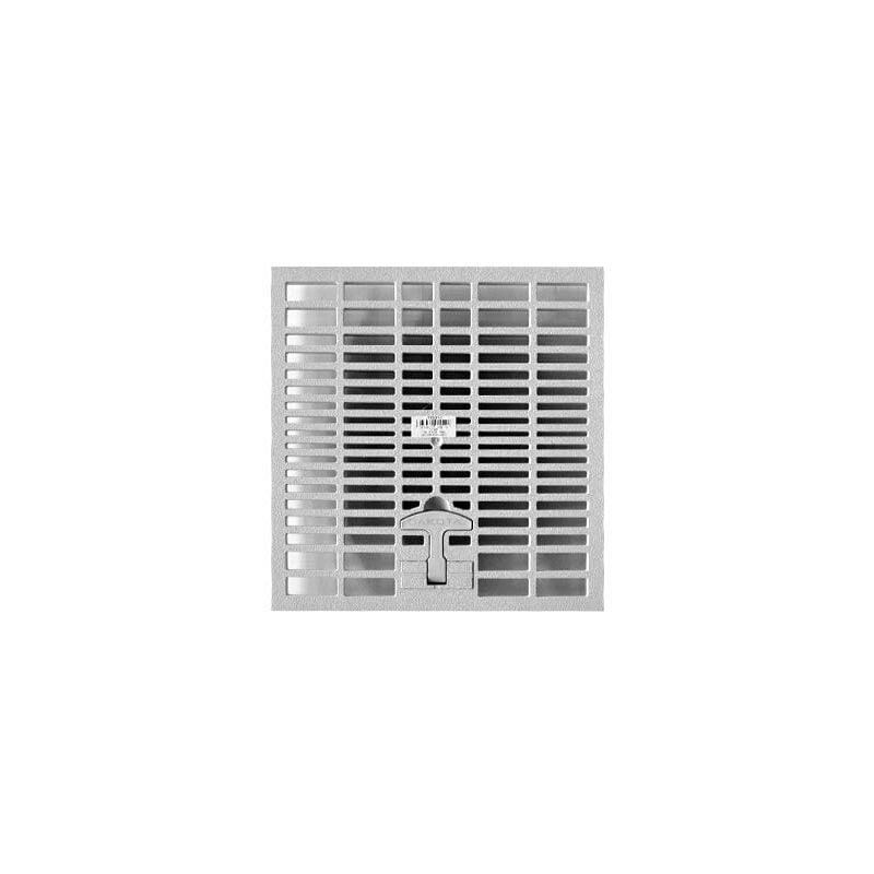Jardibric - Grille de Regard – Ø38 cm – Pour Regard 40 x 40 cm – En Polypropylène Renforcé Gris Haute Qualité