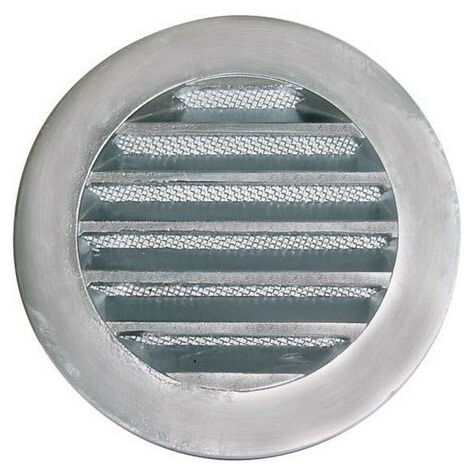 GRILLE DE REJET CIRCULAIRE FONTE ALUMINIUM D125 MM -UNELVENT 873124