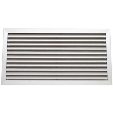 Grille de reprise à ailettes fixes, simple déflexion, blanc, D 600 x 400 mm S&P (UNELVENT) 858526