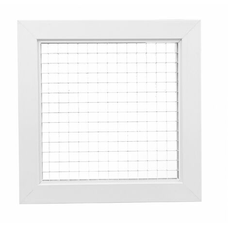 Grille de reprise à mailles fixes, blanc, 500 à 900 m3/h, D 300 x 200 mm S&P (UNELVENT) 850975