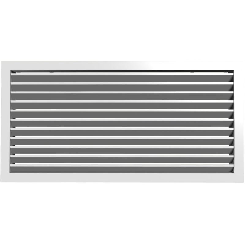 Unelvent - Grille de reprise intérieur alu blanc d 500 x 400 mm s&p ( ) 850928