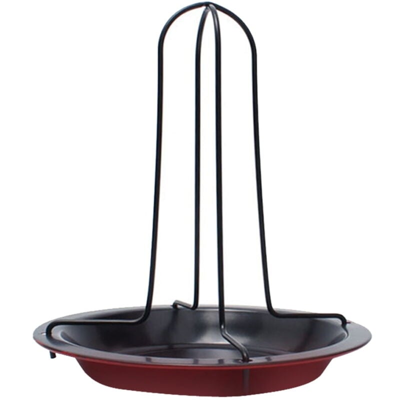 Feiyue - Grille de rôtissoire à poulet amovible et portable en acier au carbone antiadhésif, support vertical pour poulet, barbecue, barbecue,