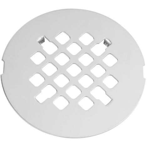 Grille de siphon de sol, grille de filtre de siphon ronde, panneau à trous carrés, protection cheveux de salle de bain en acier inoxydable