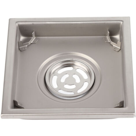 Grille de Sol Carrée Insert Carrelage pour Salle de Bain 110 x 110mm Anti-odeurs Anti-refoulement 304 Stainless Steel