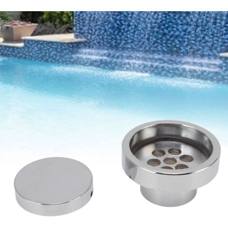 Grille de Sol Inox G1-1/2 pour Drainage - Drain Douche/Piscine avec Joint Polypropylène, 7.5cm Diamètre