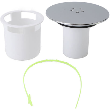 Grille de Sol pour Douche Multipurpose avec Capteur de Cheveux Odor Proof pour Salle de Bain Chrome Plastique 115mm