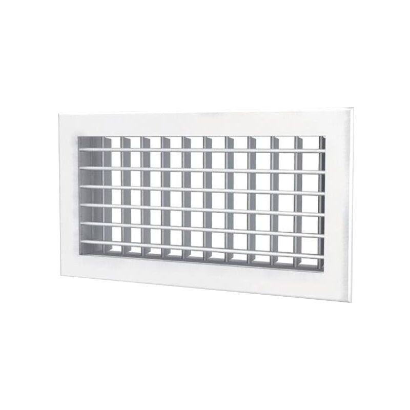 Ferrari Srl - Grille de sortie bifilaire en aluminium blanc
