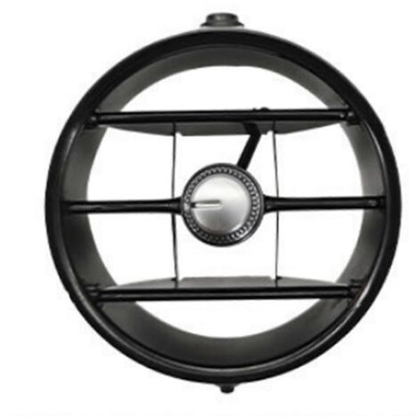 Grille de sortie de climatisation pour voiture - Noir brillant--
