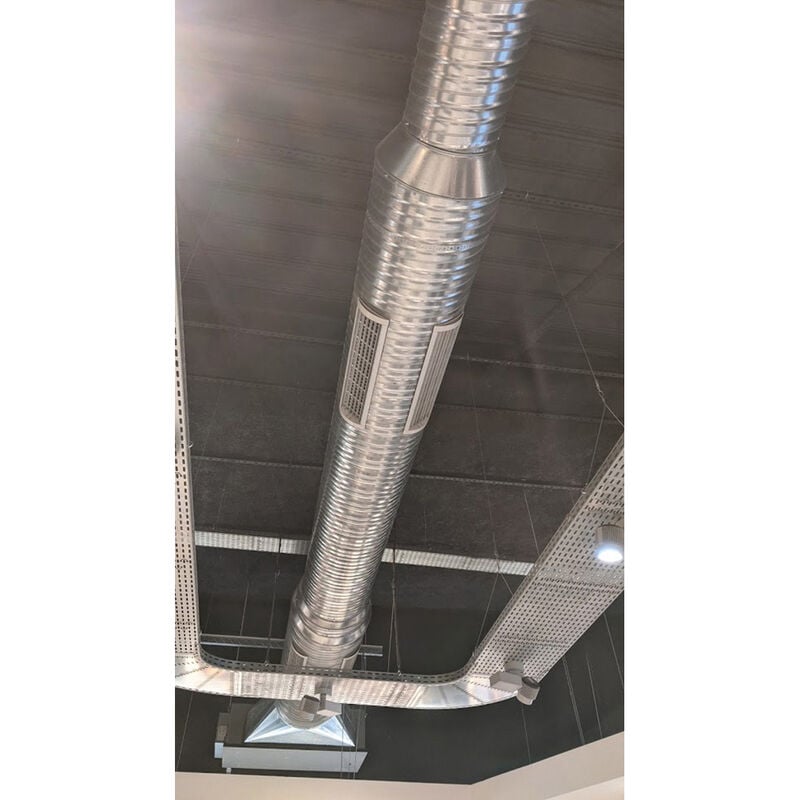 Axelair - Grille de soufflage pour gaine circulaire anisée 60x15 - 280/1320 m³/h