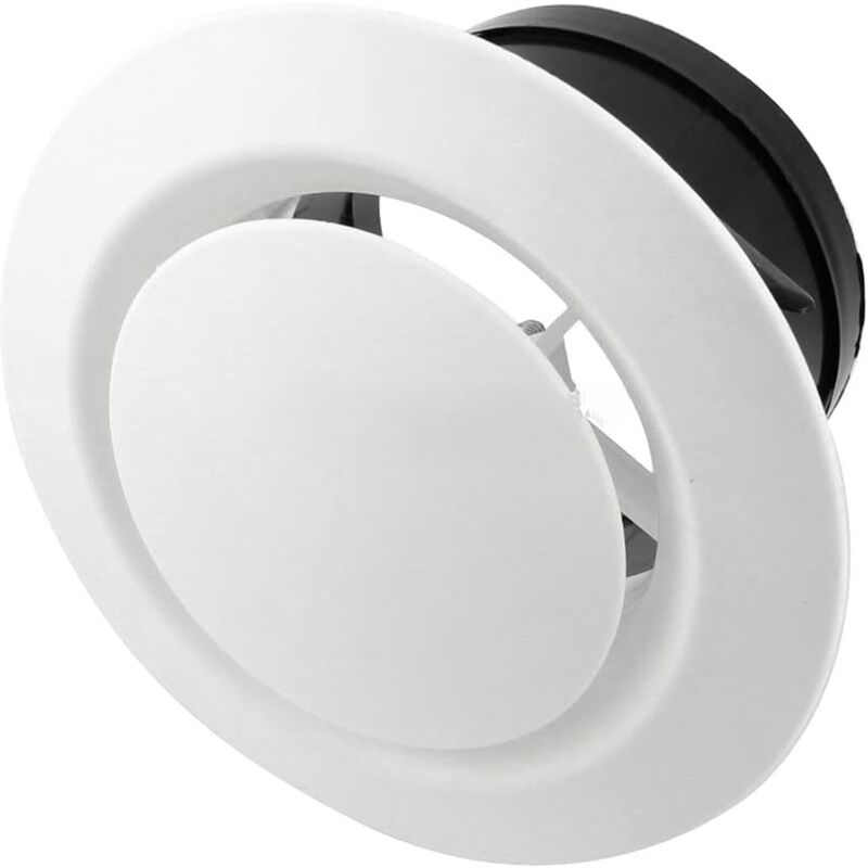 Grille de ventilation à disque, Riloer 200mm diamètre de montage cercle de ventilation à disque réglable couvercle de grille d'aération