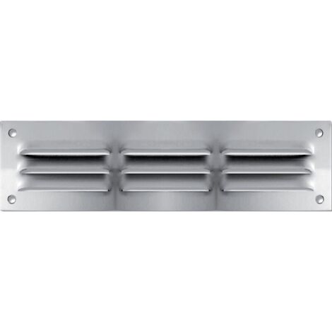 Grille de ventilation à persiennes - aluminium anodisé 300 x 100 mm