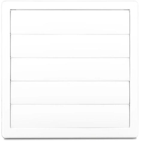 GRILLE DE VENTILATION AVEC PERSIENNE GRAVITÉ 170170, FI 100 BLANC - RX 02-307