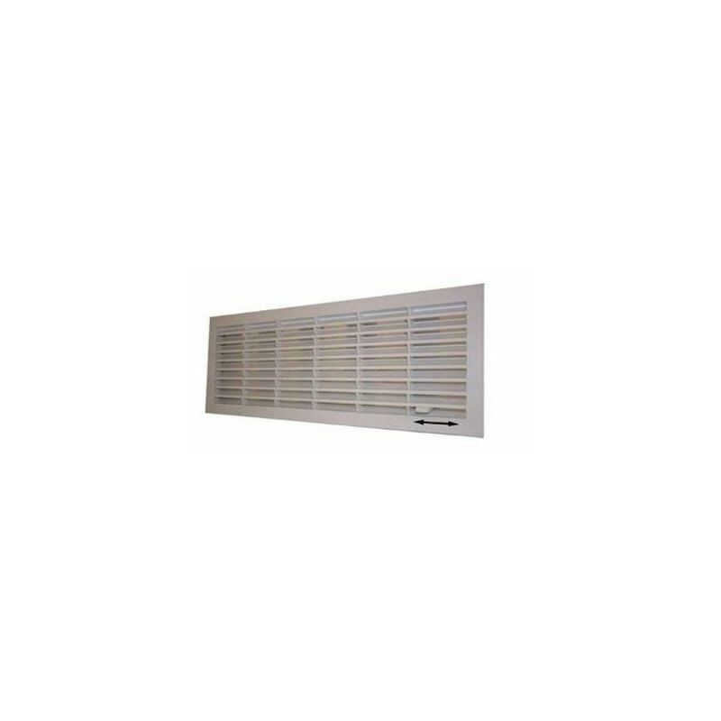 Doco - Grille de ventilation Blanche 132x338 intérieur, verrouillable/ obturable