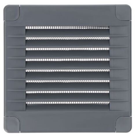 CENTRALE BRICO Grille d'aération aluminium anodisé, L.10 x l.20 cm