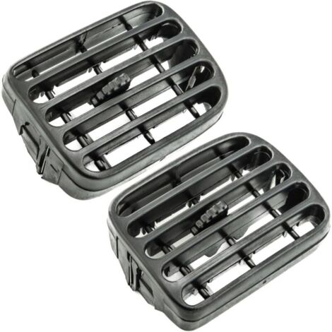 Grille de Ventilation Compatible avec Renault Clio 2 (1998-2001), Thalia (2001-2006) - Tableau de Bord - Aérateurs Climatisation - Gauche et Droite - 7702258280-7702258279 - Noir