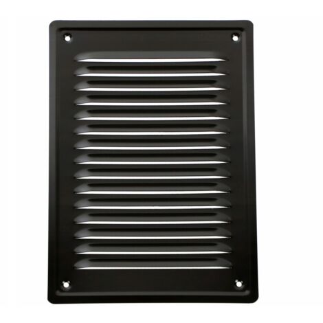 GRILLE DE VENTILATION DE CHEMINÉE 14x21 NOIRE