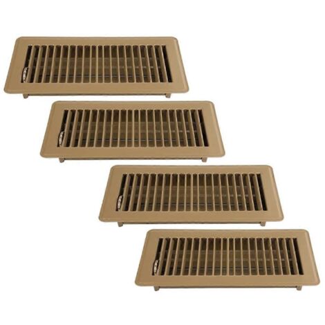 Grille de ventilation de sol 4x10, paquet de 4