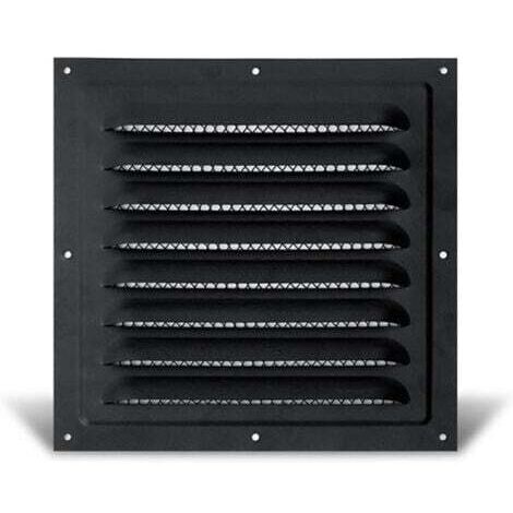 Grille de ventilation en acier inoxydable anti-pluie (200 x 200 mm)