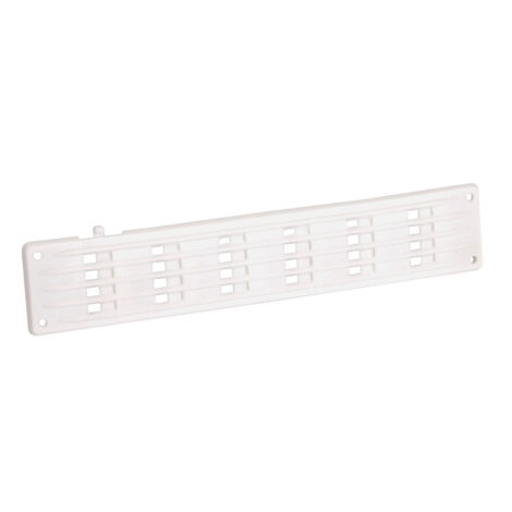Grille de ventilation en applique rectangulaire plate à fermeture 40x200mm NICOLL 1PF200