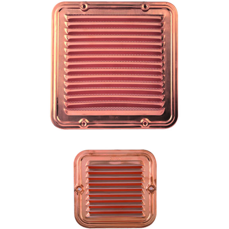 Grille de ventilation en cuivre avec filet -GR23X23-01