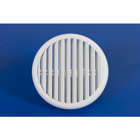 grille de ventilation en plastique avec ressorts et moustiquaire Grilles murales 80/125 mm