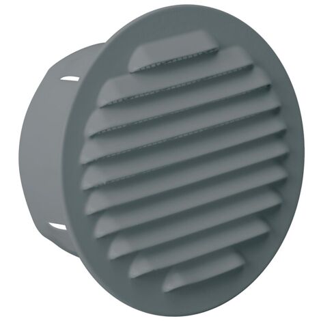 Grille de ventilation extérieure à encastrer Ø 120 mm - finition brut