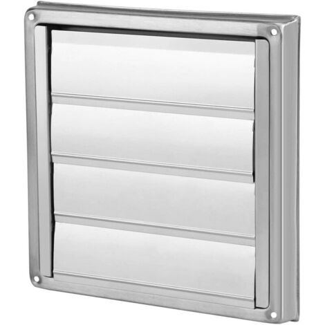 Grille de ventilation, filtre de sortie en acier inoxydable et grille de ventilation carrée, hotte aspirante pour sèche-linge, 100 mm (A)