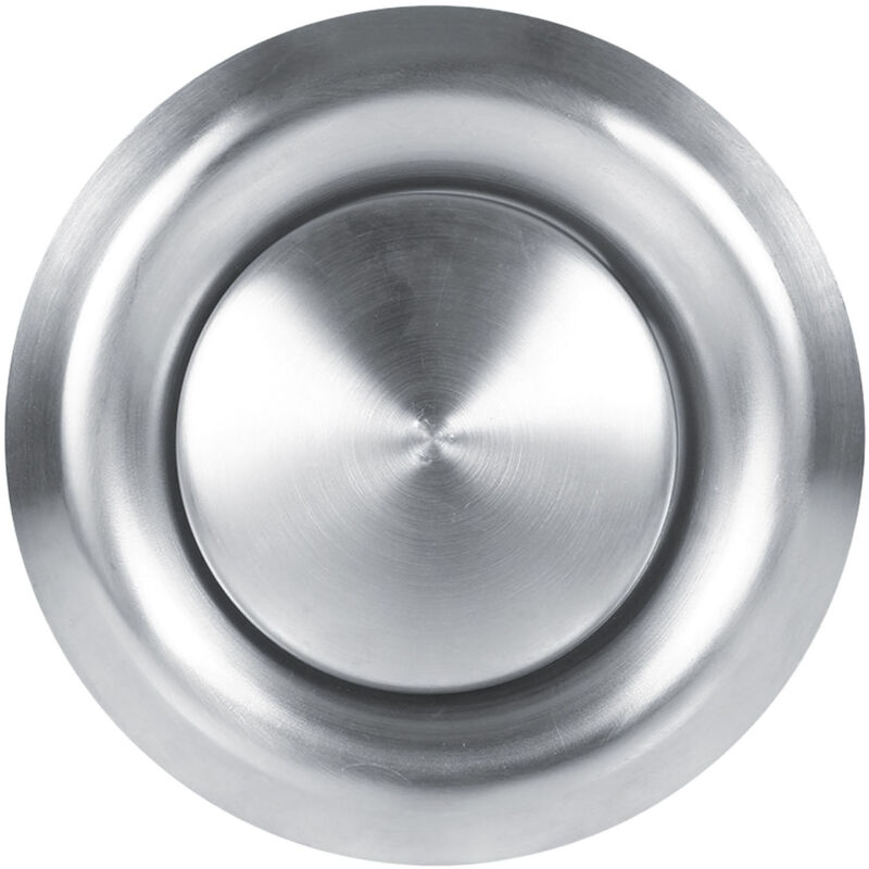 Treetalk - Grille de Ventilation, Grille dAération en Acier Inoxydable Bouche d'Extraction Réglable Évent Rond pour Plafond Maison, Tailles(125mm)