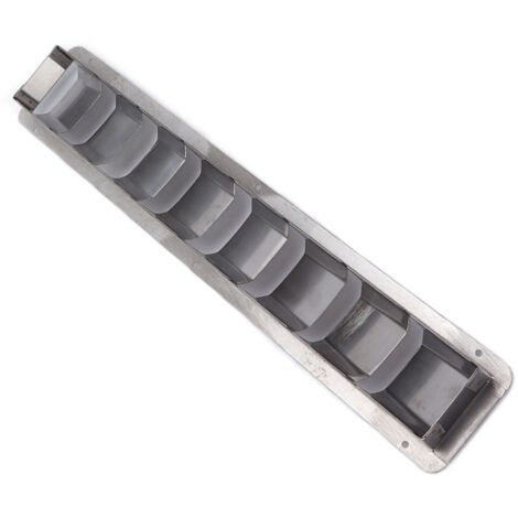 Grille de ventilation marine oblongue en acier inoxydable, couvercle à 8 fentes pour bateau, volet persienne.
