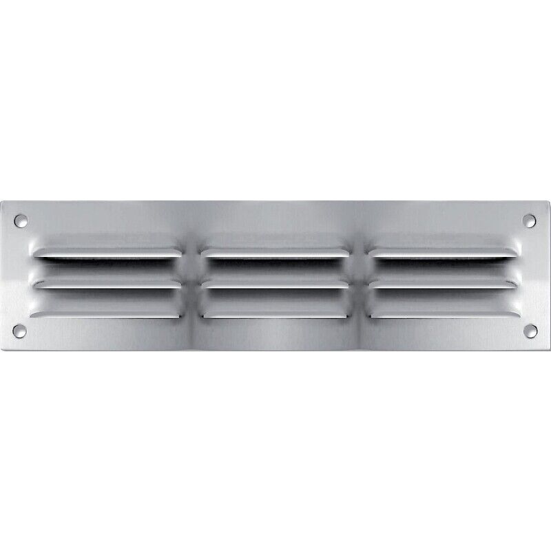 Autogyre - Grille de ventilation à persiennes - aluminium anodisé 300 x 300 mm
