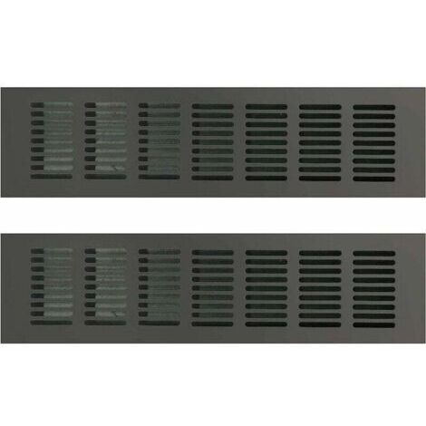 Grille de Ventilation Rectangulaire, Grille D'aération Rectangulaire, Grille D'aération, Grille Ventilation Rectangulaire, Grille d Aeration Rectangulaire pour une Ventilation Idéale 80  300mm 2PCS