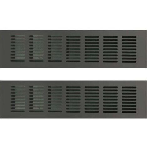 Grille de Ventilation Rectangulaire, Grille D'aération Rectangulaire, Grille D'aération, Grille Ventilation Rectangulaire, Grille d Aeration Rectangulaire pour une Ventilation Idéale 80 × 300mm 2PCS