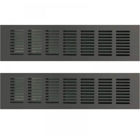 Grille de ventilation rectangulaire pour une ventilation idéale Grille de ventilation rectangulaire 80 x 200mm 2PCS