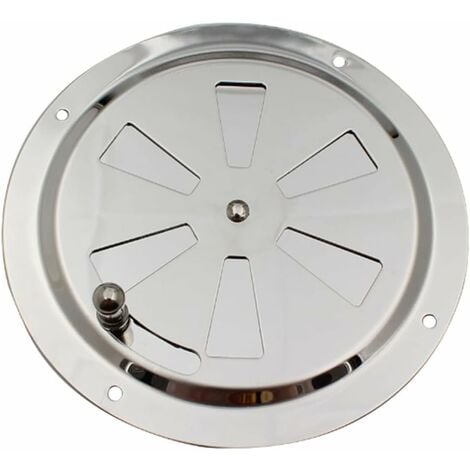 AIDUCHO Grille de Ventilation Rond, Ouverture d'aération réglable Évent d'Aération en Acier Inox Entrée et évacuation d'air