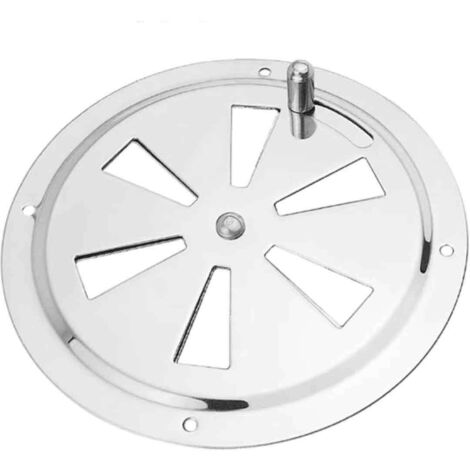 Grille de Ventilation Rond, Ouverture d'aération réglable Évent d'Aération en Acier Inox Entrée et évacuation d'air