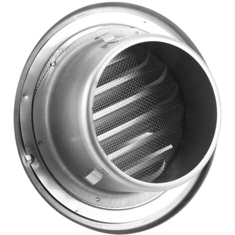 Grille de ventilation ronde ajustable en acier inoxydable pour mur et plafond