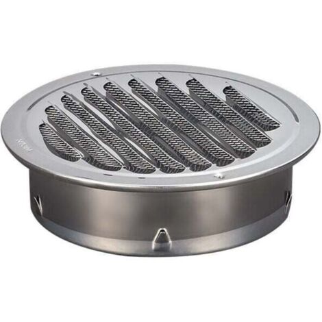 Grille de ventilation ronde en acier inoxydable Grille de ventilation en métal de 100 mm Grille